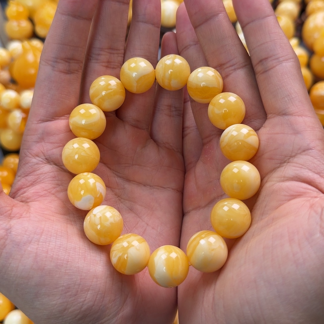 琥珀未镶嵌珠宝奇石16mm同料