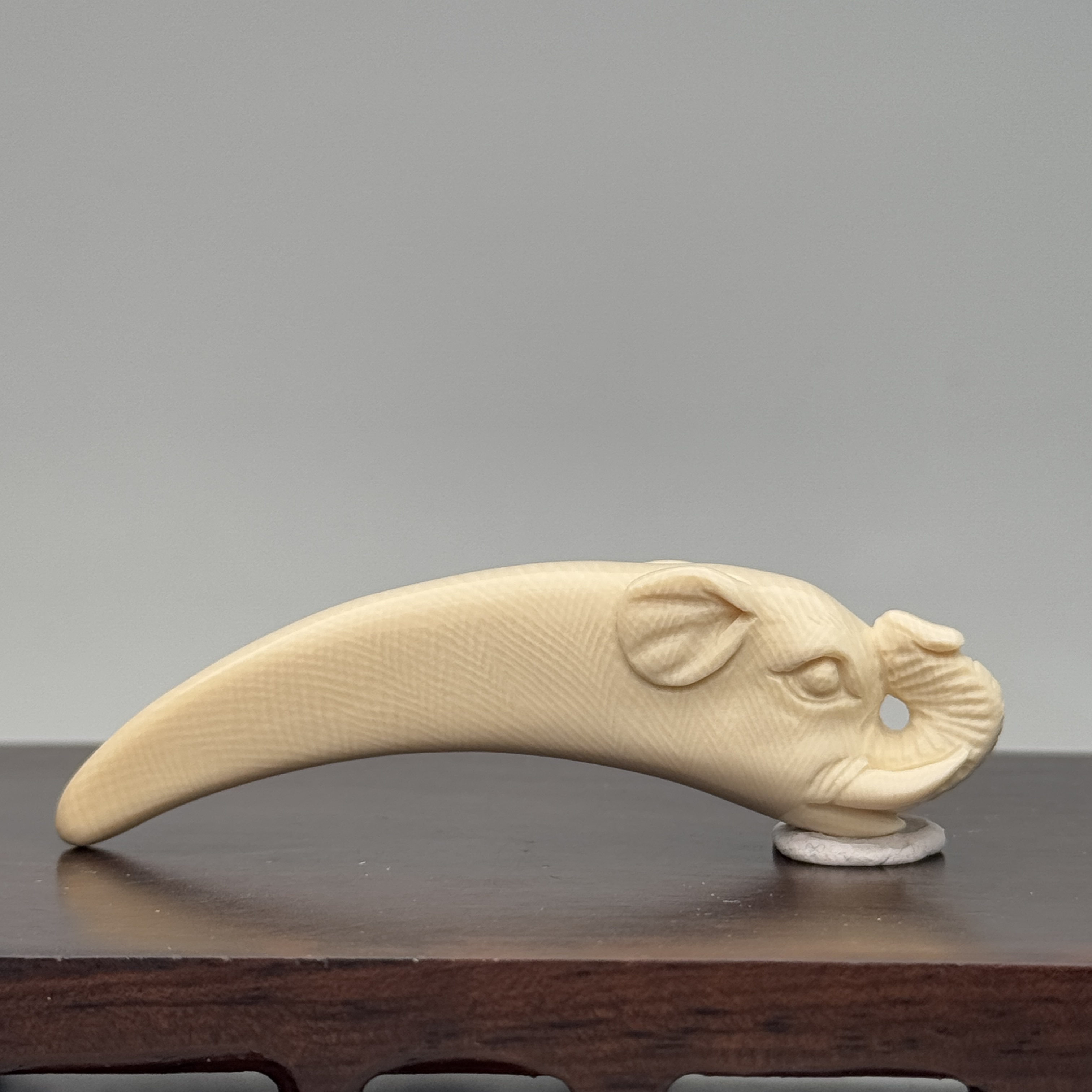 DEZHI/德志66*16*12mm9.6g吉象牙尖吊坠猛犸牙K875（默认吊坠绳）