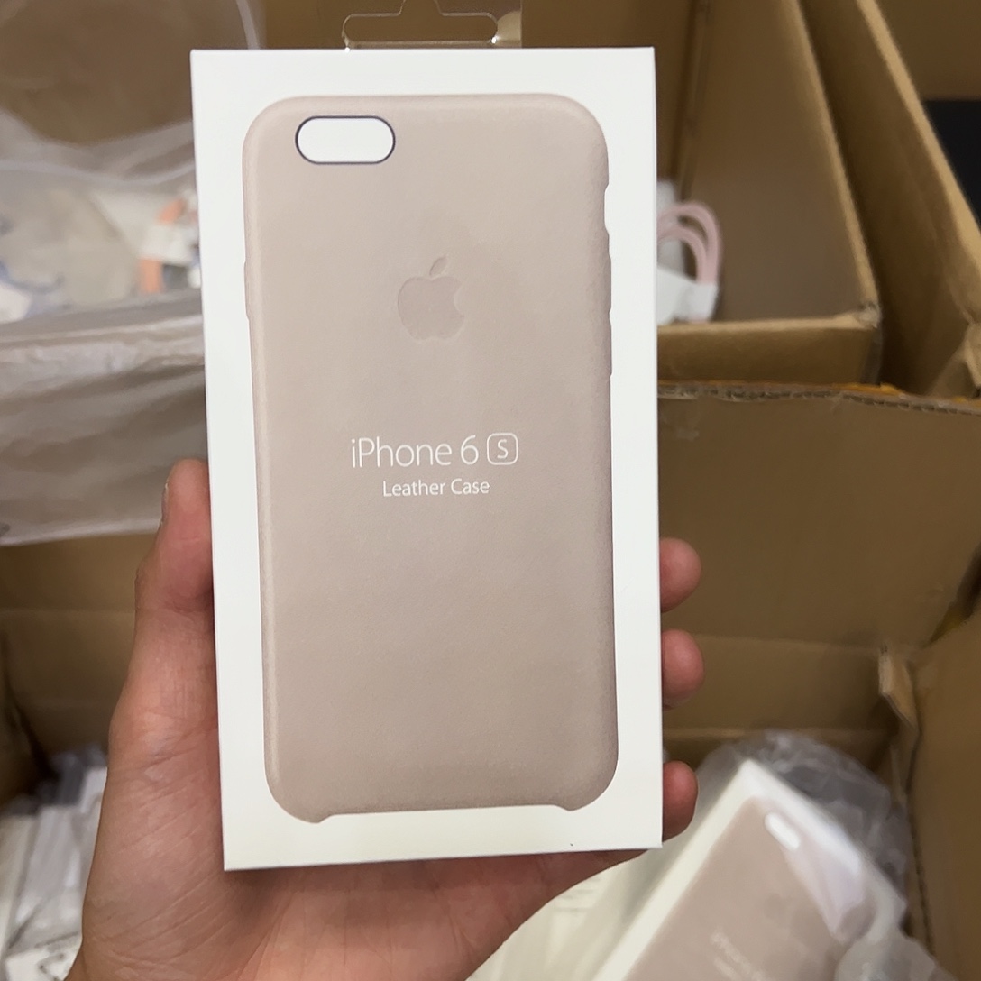 准新品6S浅褐色皮革手机壳