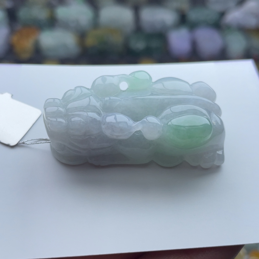 翡翠颈饰未镶嵌貔貅