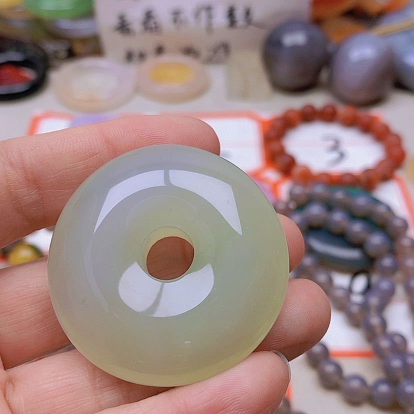 【闪购商品】未镶嵌玛瑙/玉髓珠宝半成品回*