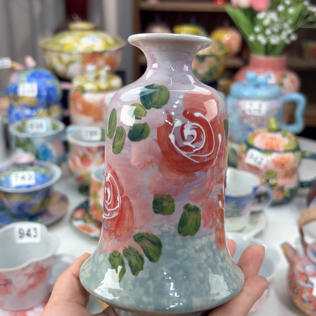景德镇手绘高温釉下彩陶瓷茶具