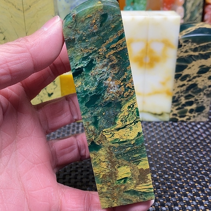 印石昌化石四川雅安绿