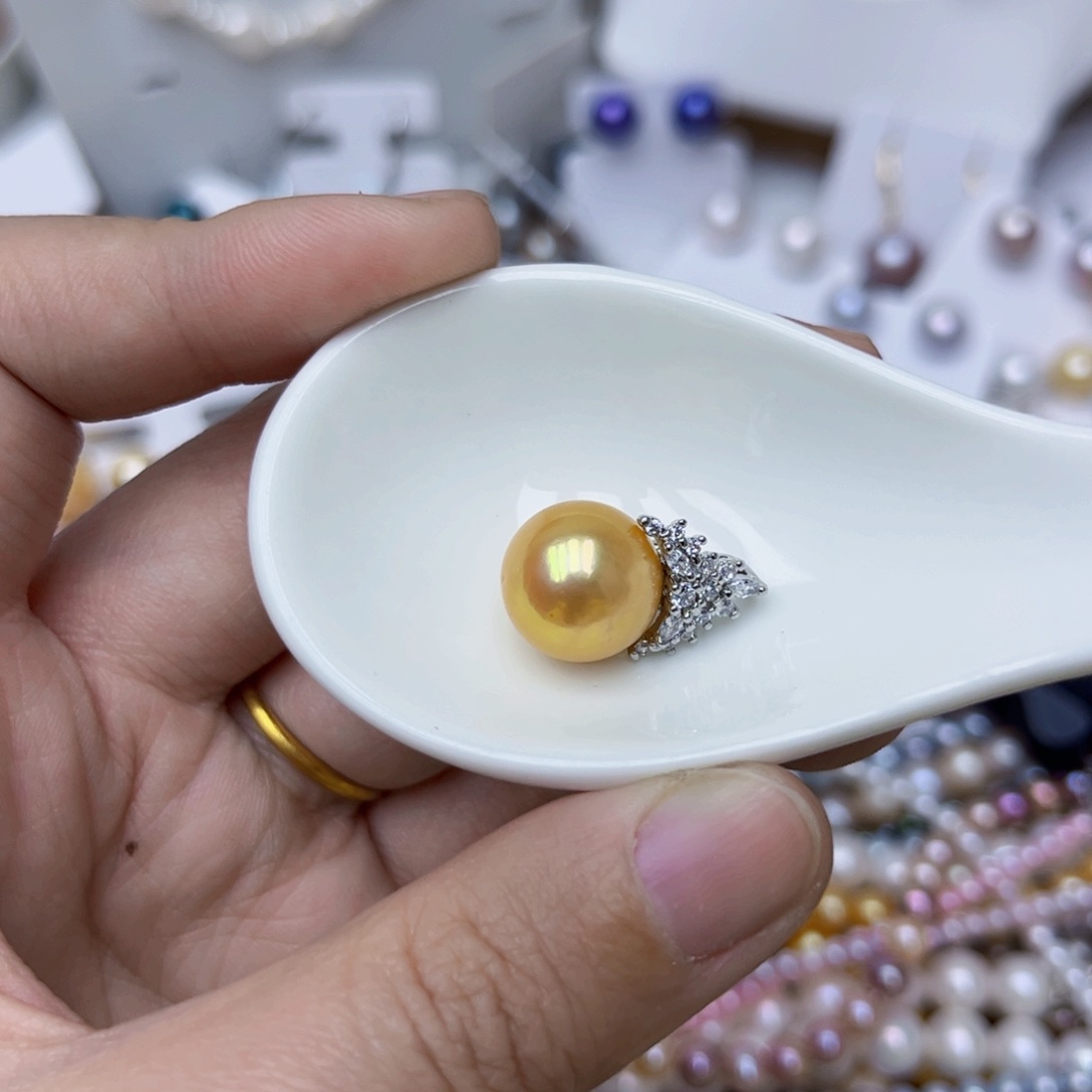 淡水珍珠颈饰银S925镶嵌