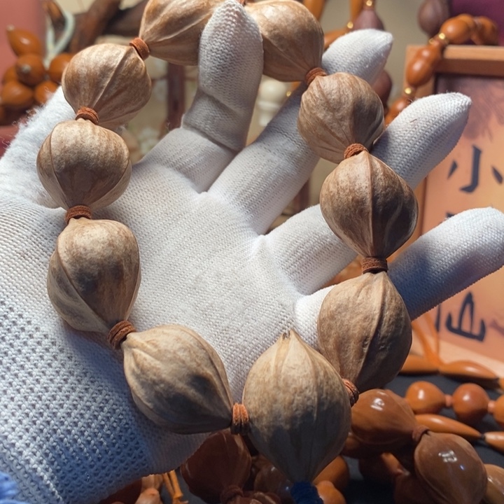 橄榄核手串/手链2.4原皮四花