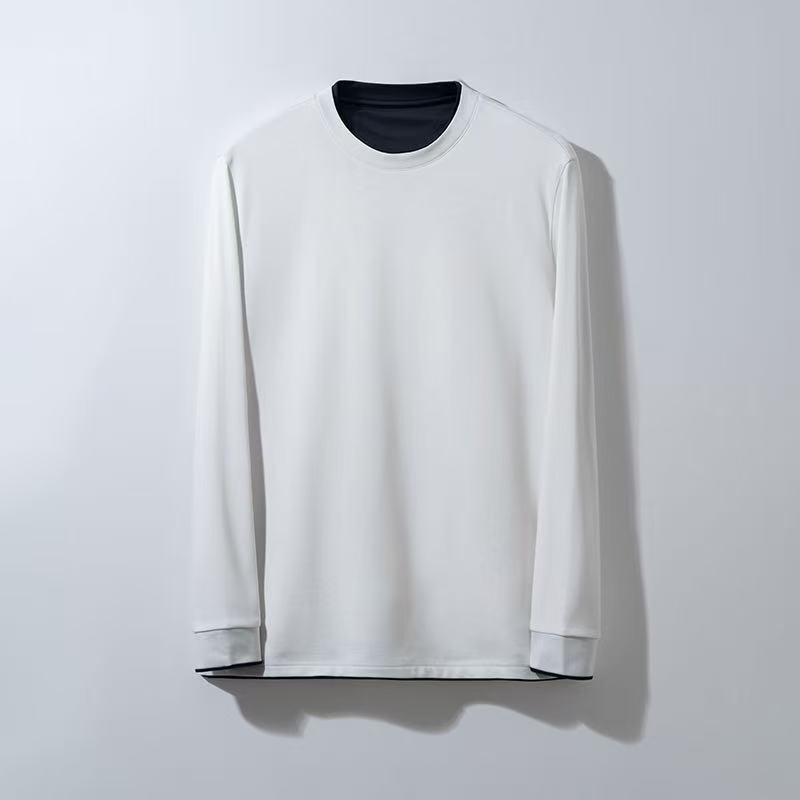 BC-7655圆领长袖打底贴身柔软舒适羊毛桑蚕丝混纺亲肤透气外穿