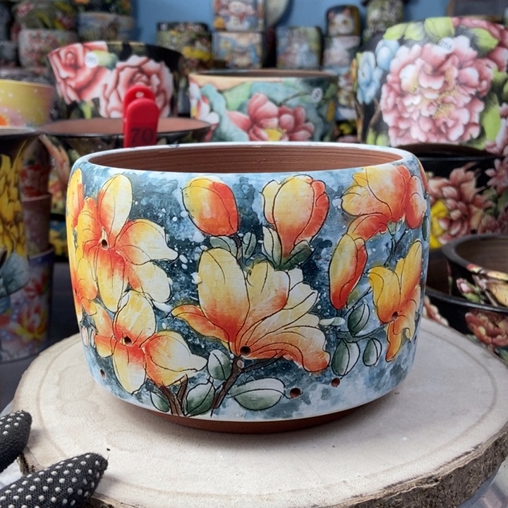 红陶景德镇艺术手绘作品