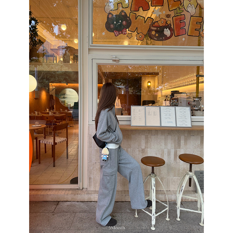 【韩系工装造型 450高克重加绒】上衣/裤子 1158