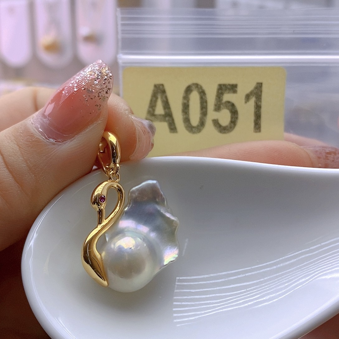 淡水珍珠颈饰银S925镶嵌