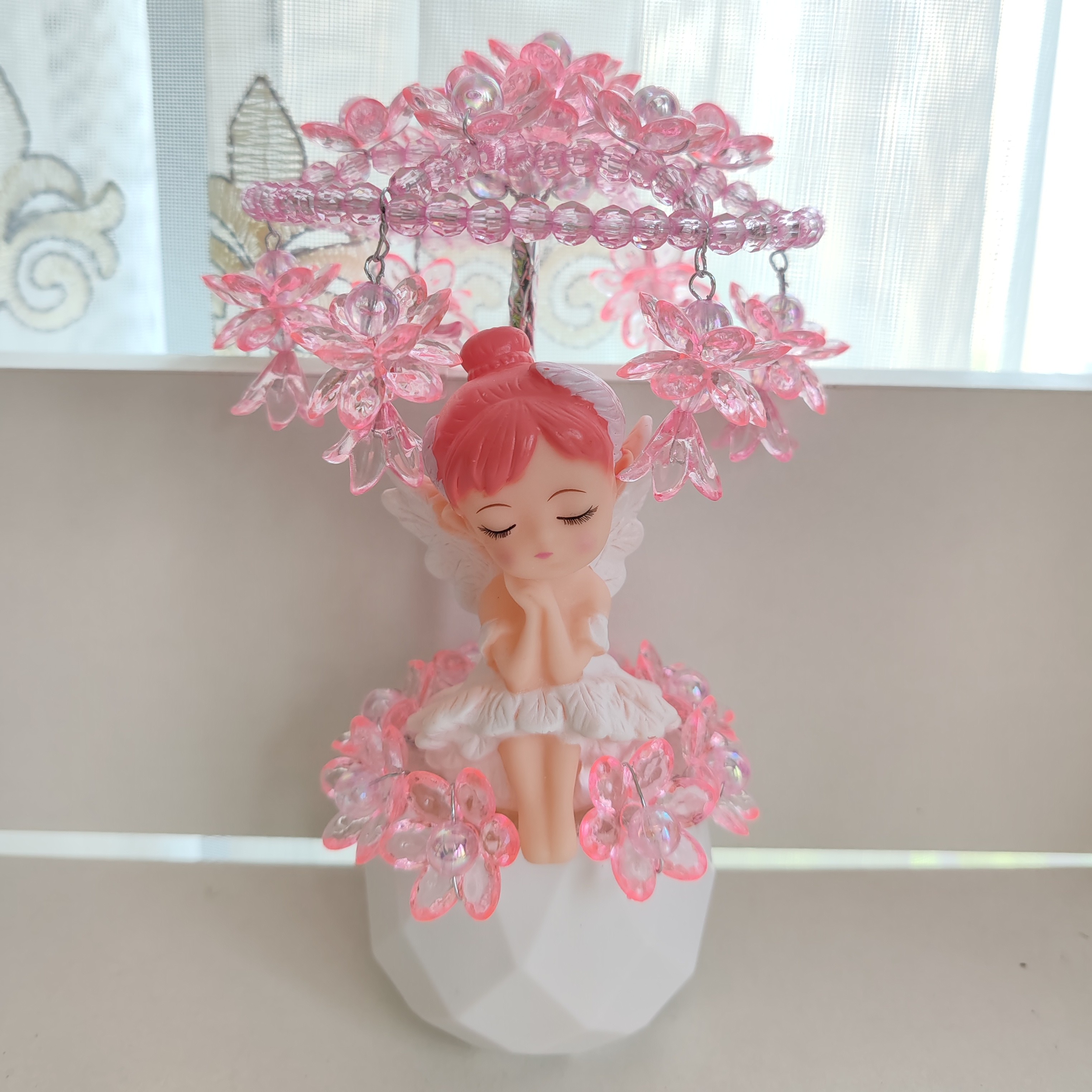 碧波仙子撑伞娃娃材料包亲子手工制作家居饰品小盆栽diy手链串珠