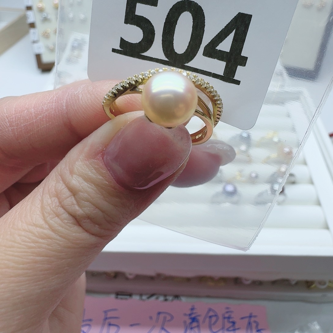 淡水珍珠珠宝奇石银S925镶嵌504