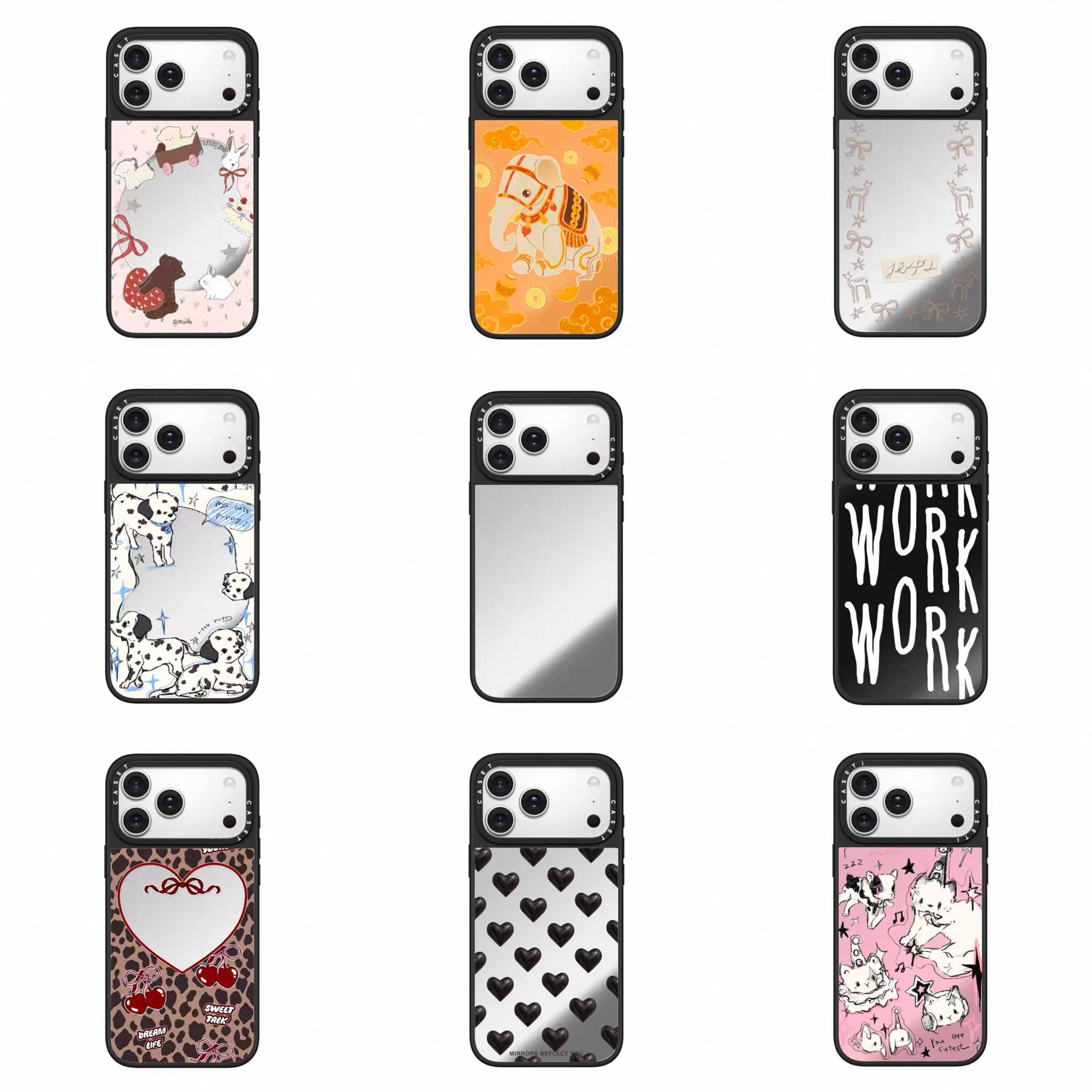 【iPhone17镜面】适用手机17系列镜面简约防摔磁吸磨砂黑边手机壳