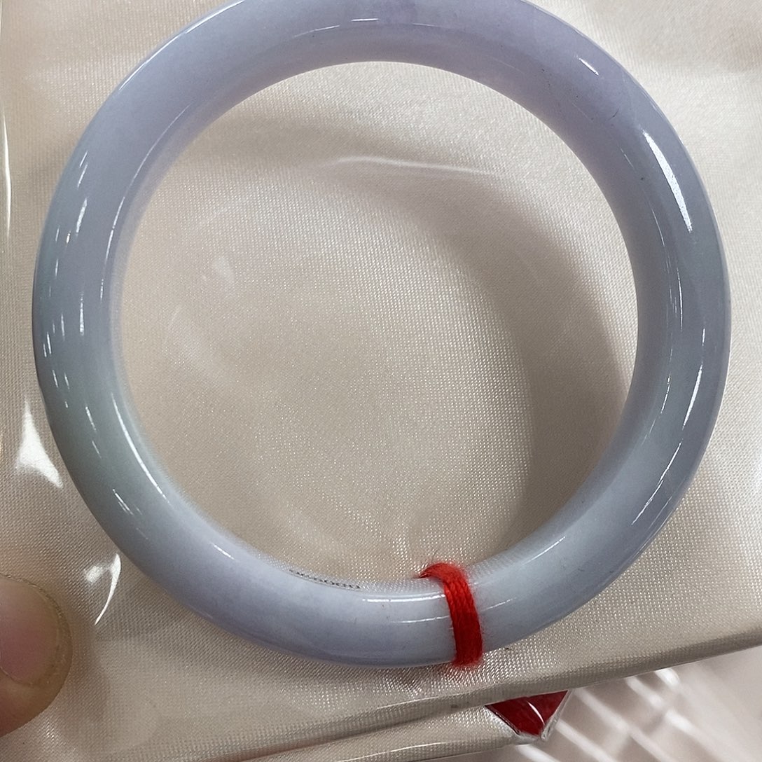 翡翠未镶嵌手镯紫罗兰