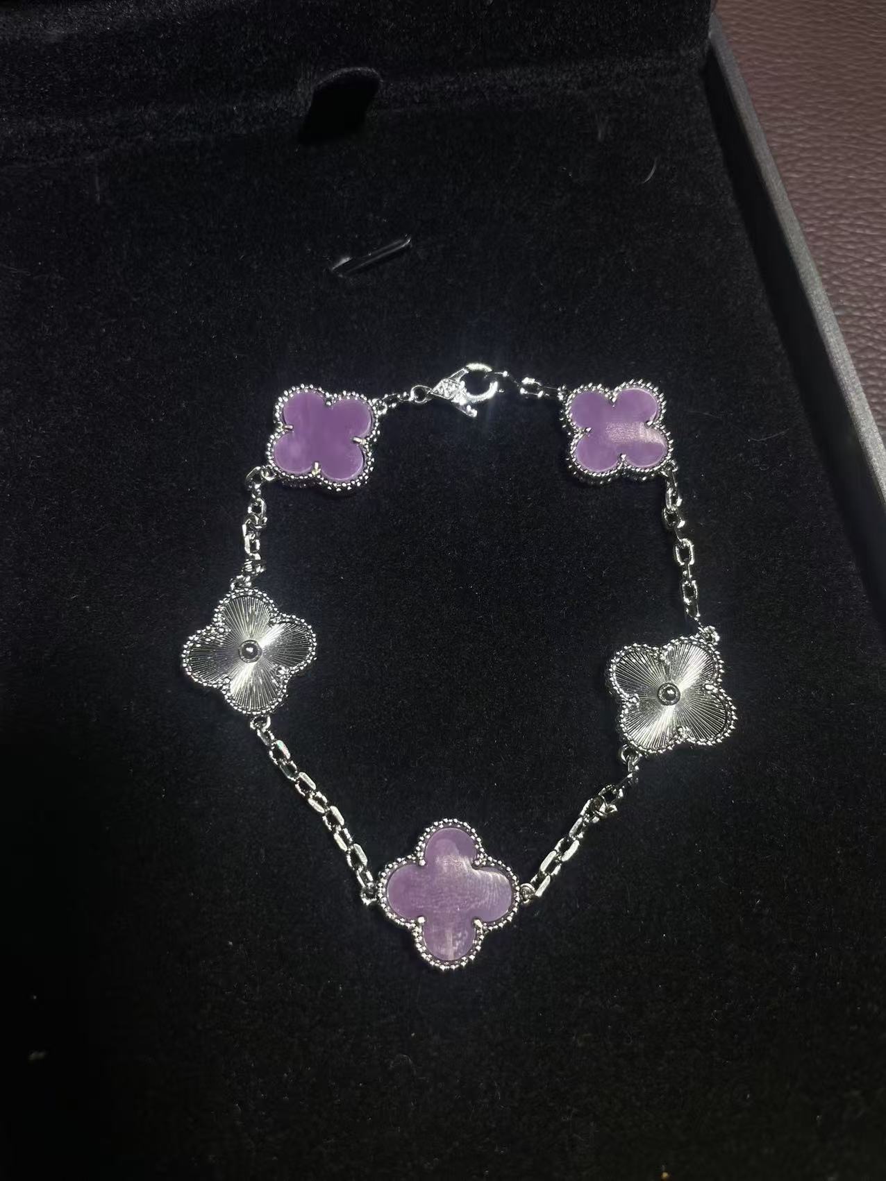 非金属珐琅手链 【米米甄选  绚丽多彩】紫色手链S-2517