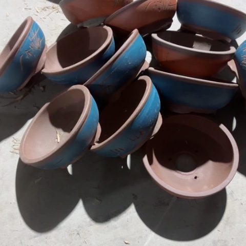 紫砂花盆100-12。15-6