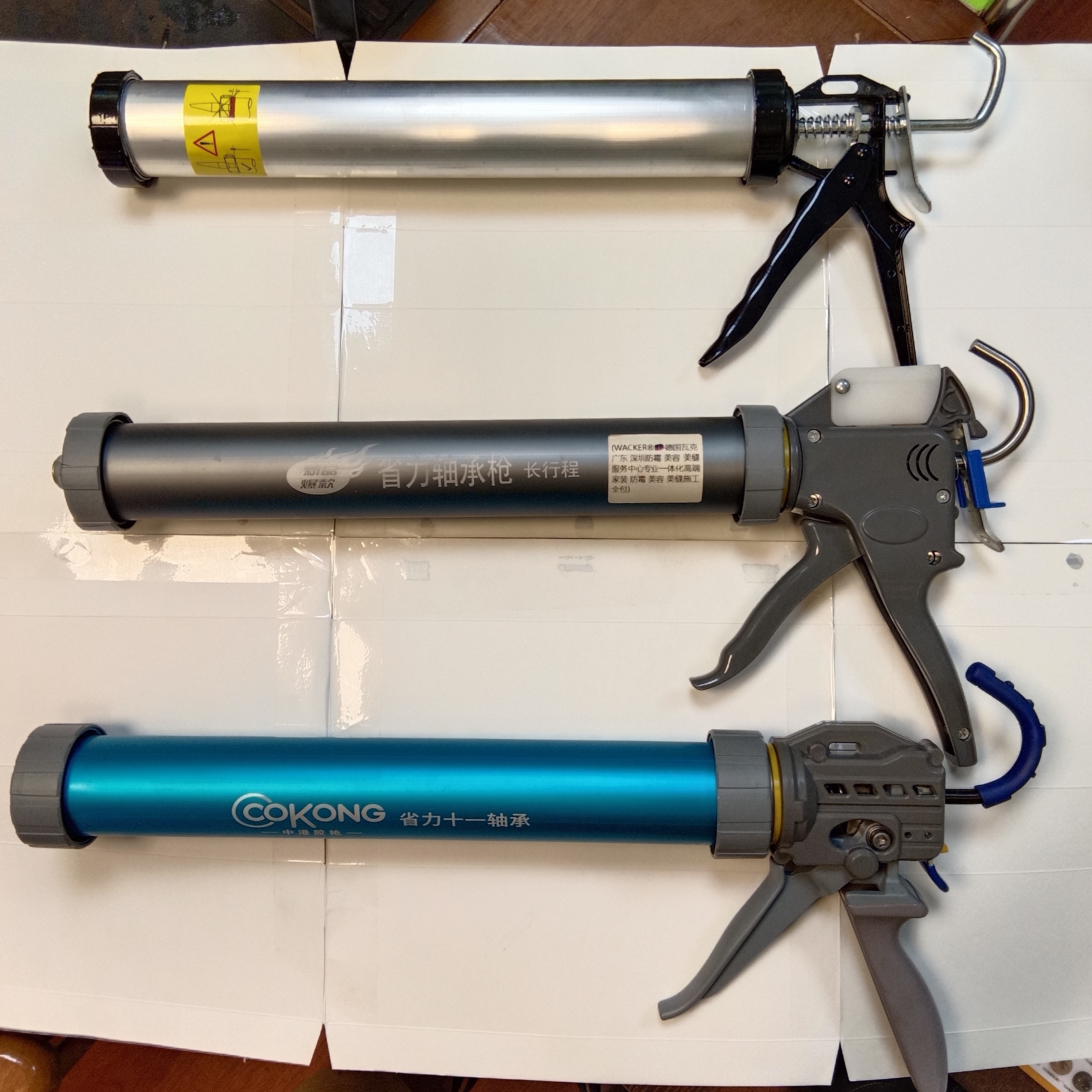 结构胶枪大行程外挂式胶枪省力防溢胶外墙幕墙玻璃打胶神器带刀片