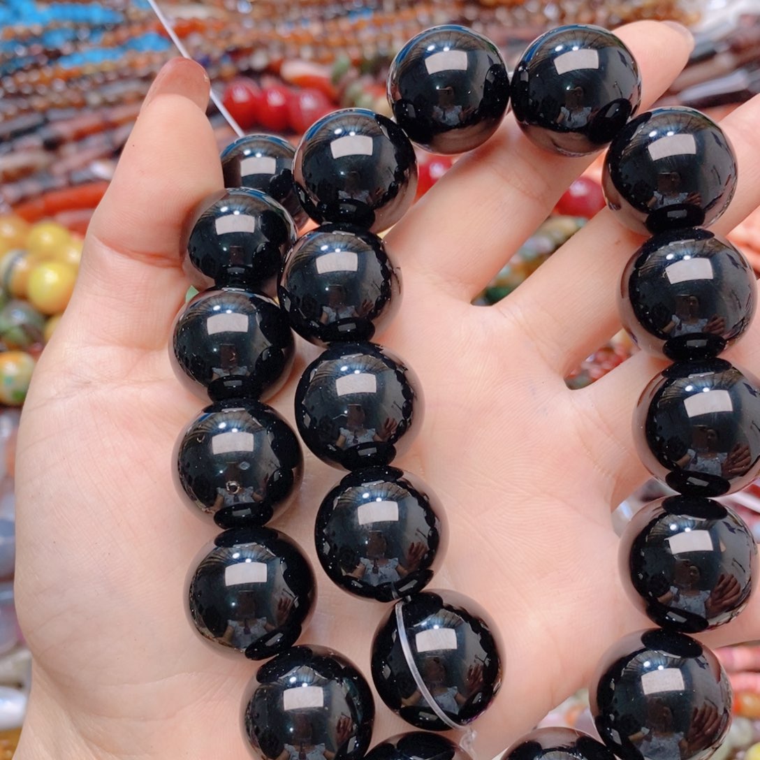 琉璃DIY圆珠一条装散珠