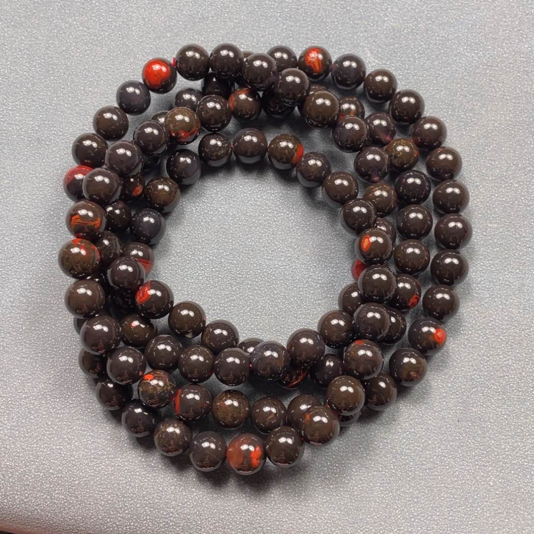 玛瑙/玉髓多圈未镶嵌雪**泉