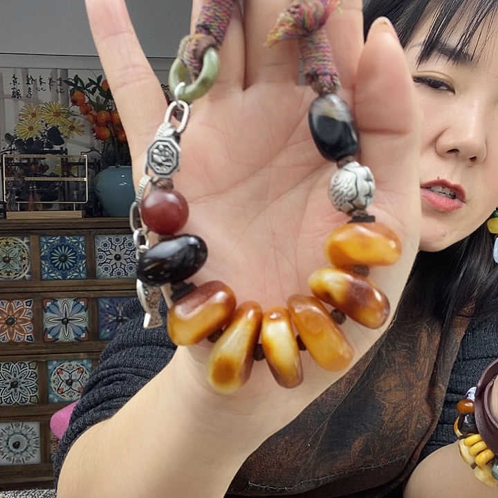 蜜蜡项链未镶嵌项链