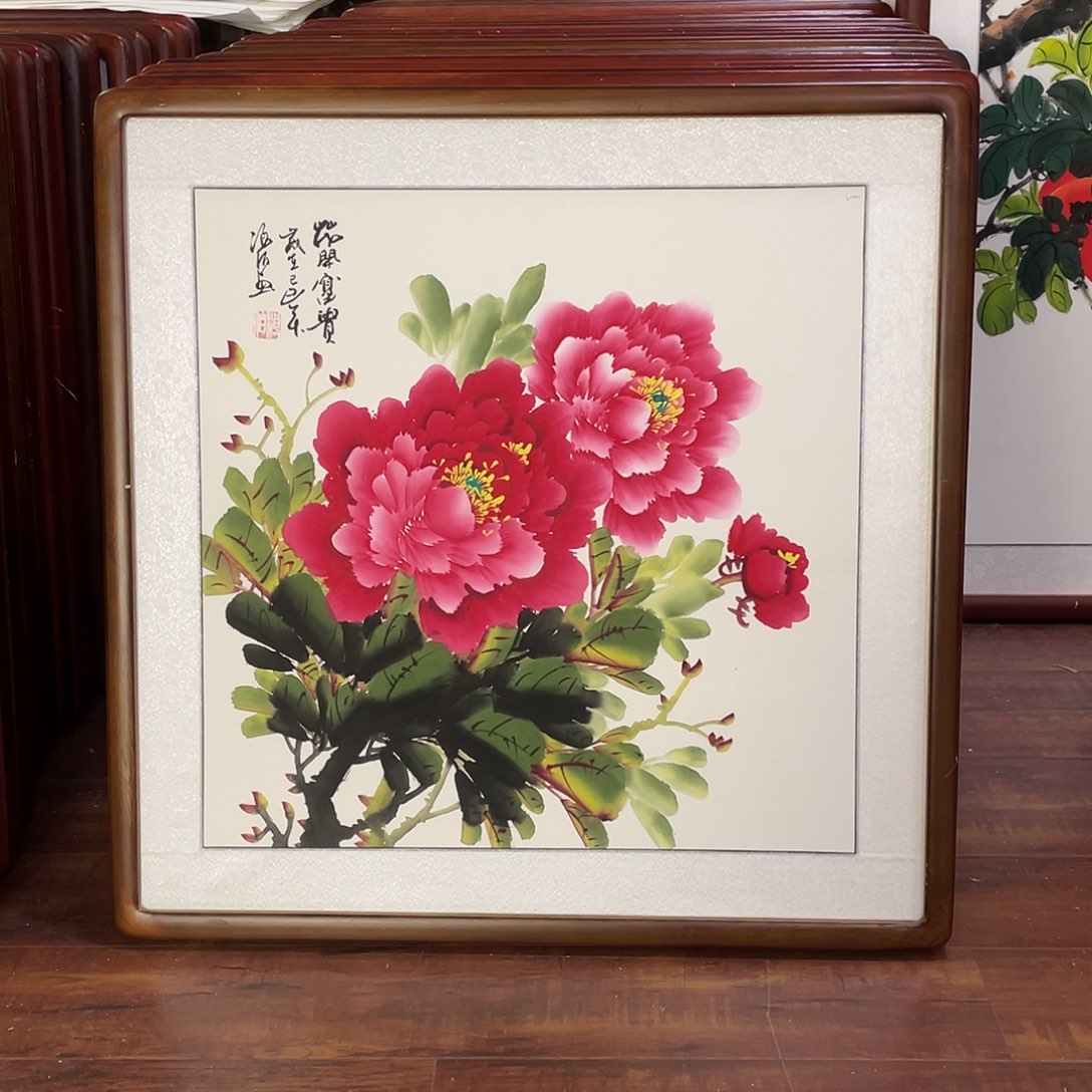 国画带框尺寸63*63厘米