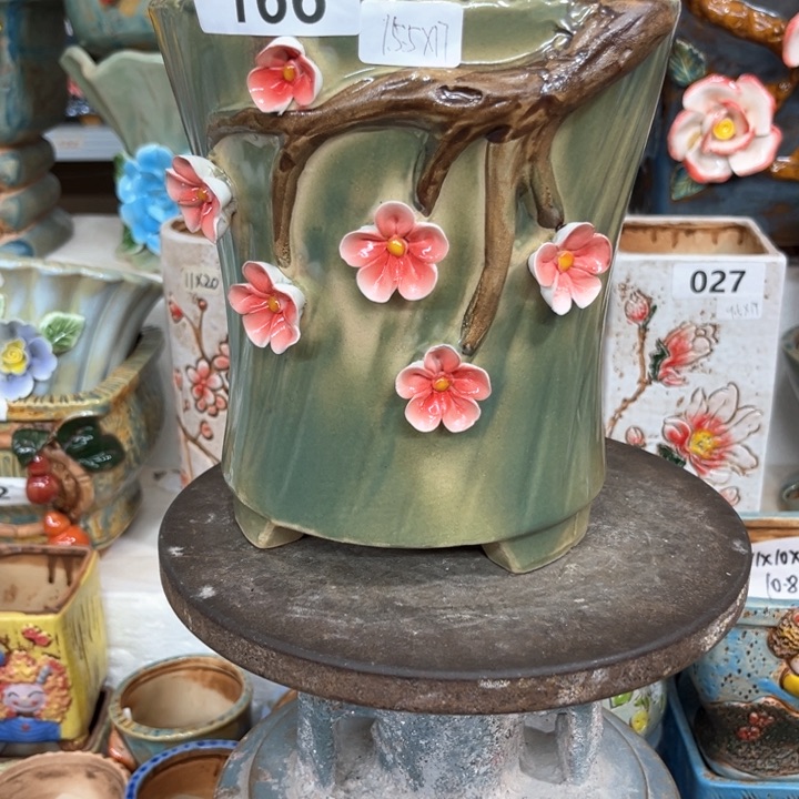 紫砂花盆粗陶材质多肉陶瓷花盆