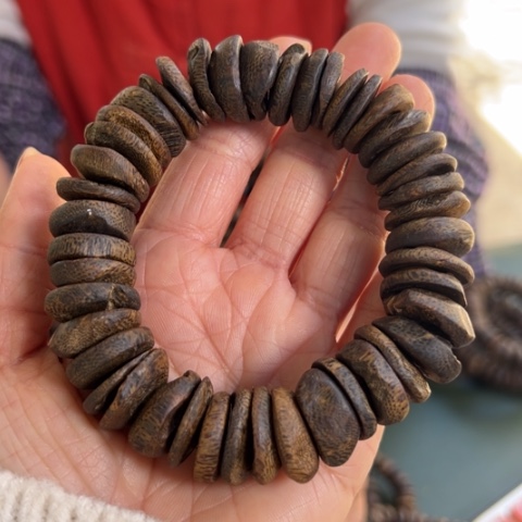 沉香手串乌身沉水37克卡1.7多样性发1条