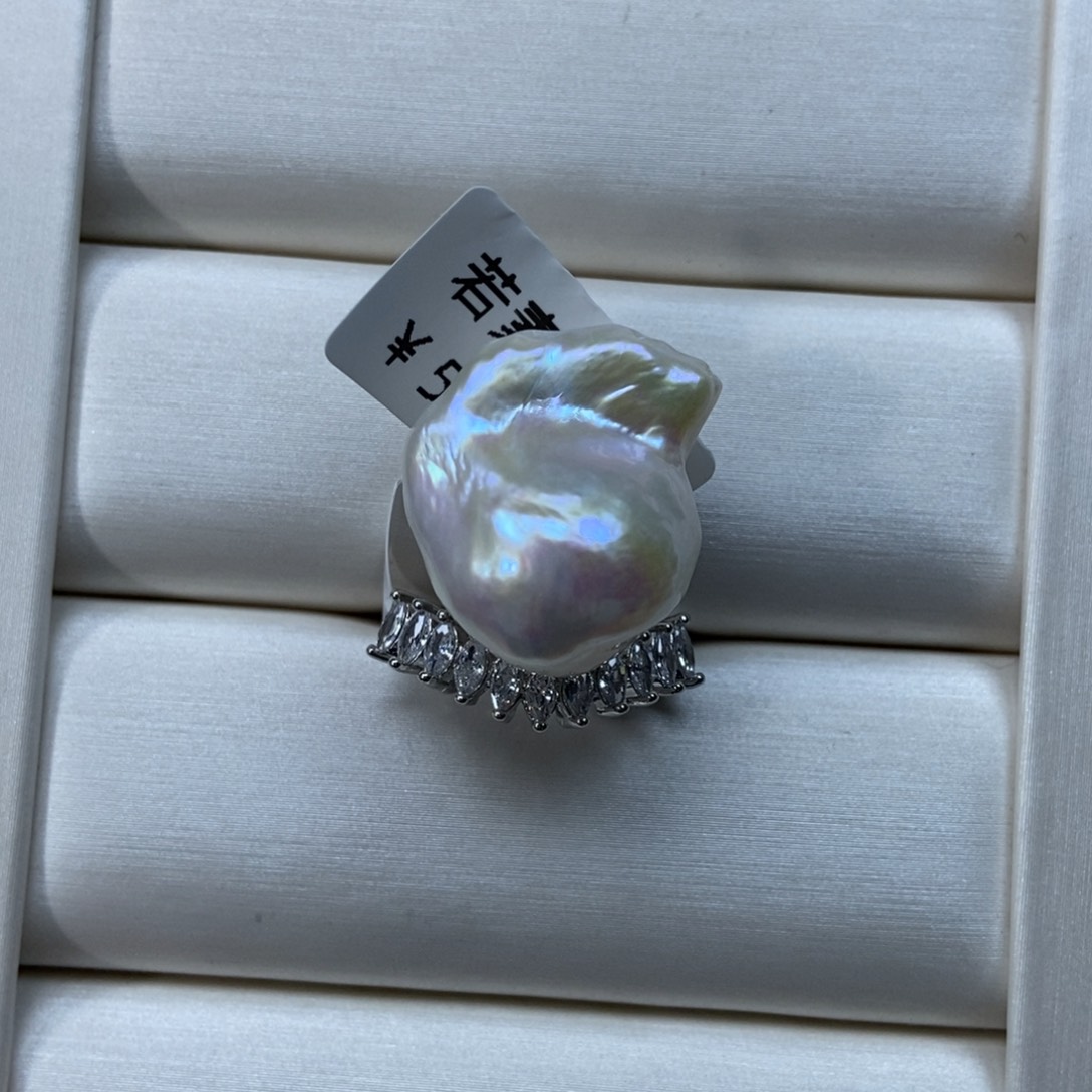 淡水珍珠戒指合金福利111