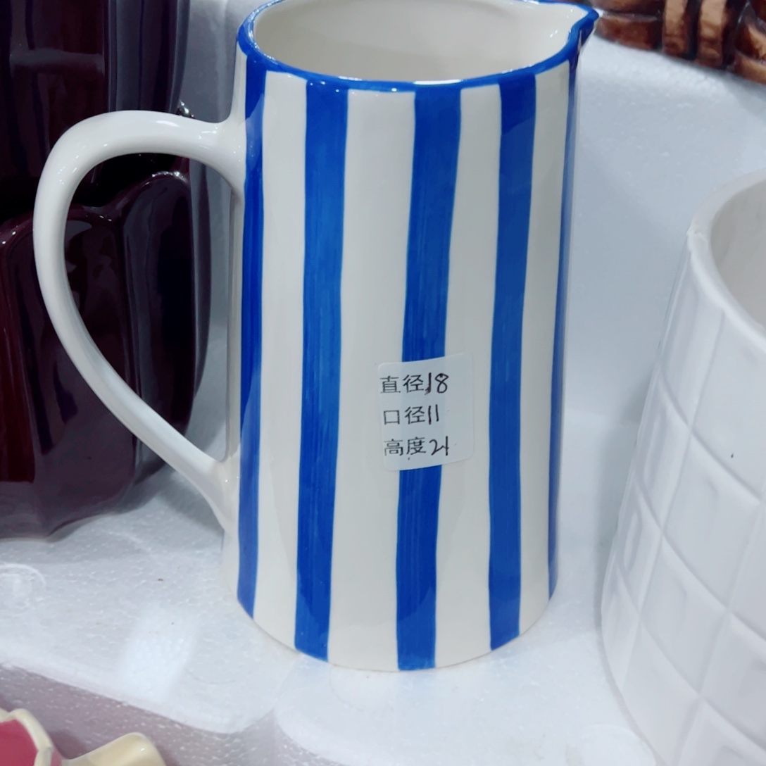 有孔，陶瓷花盆满10米包邮发货