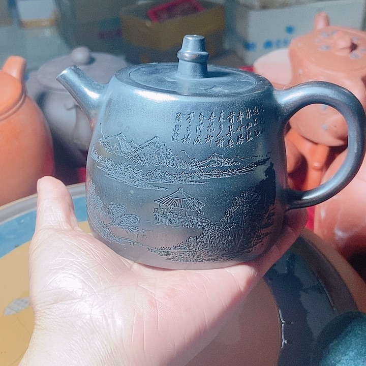紫砂茶杯宜兴紫砂手工制作