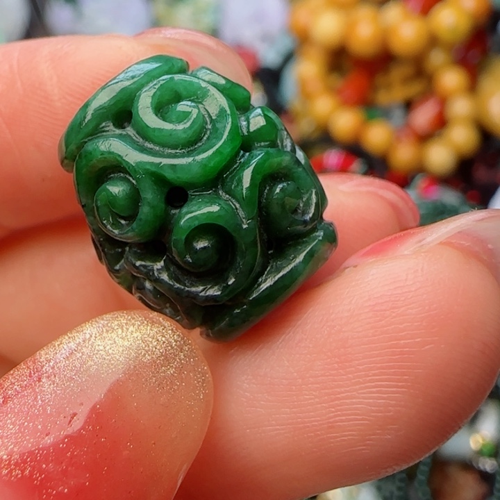 翡翠颈饰未镶嵌天然A货32