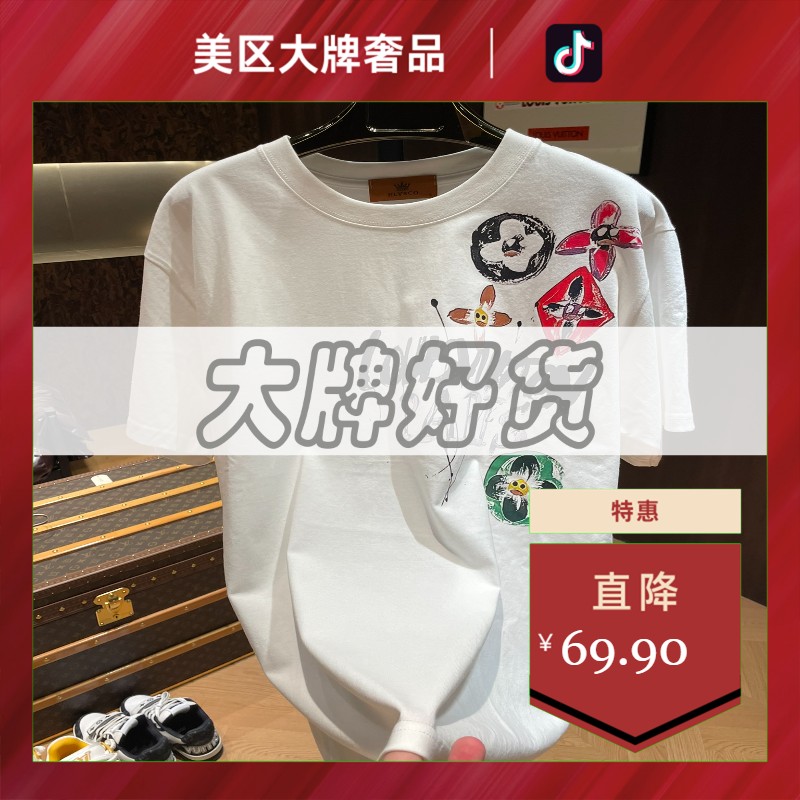 美区奢品大牌-2802# 男装T恤 重磅棉 高克重休闲男士夏季(SZ001)