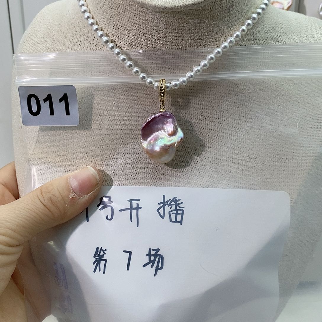 淡水珍珠颈饰合金