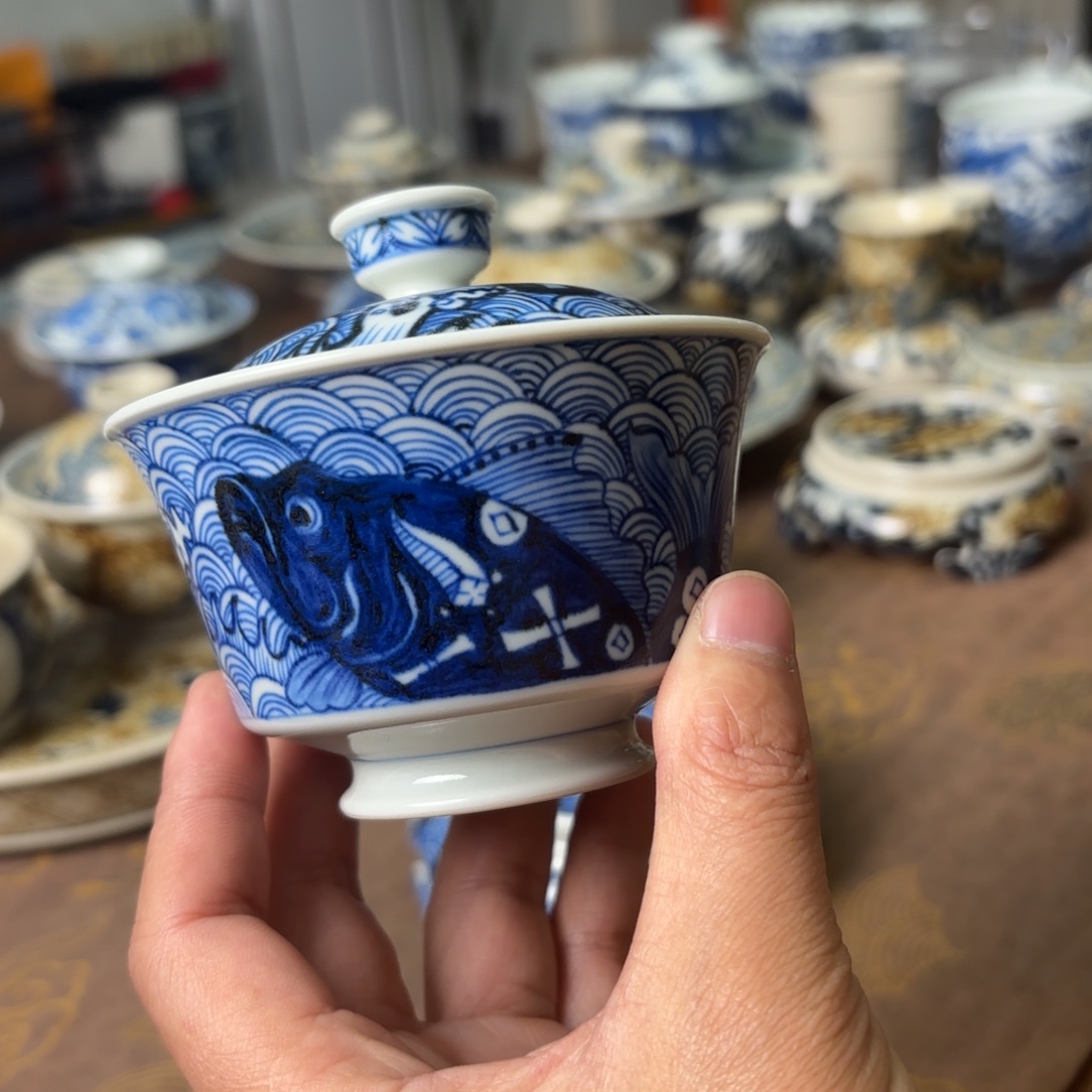 陶瓷摆件景德镇手绘茶器