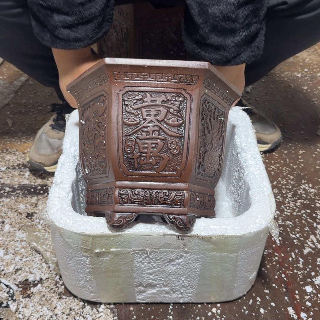 紫砂花盆口径20.20口径