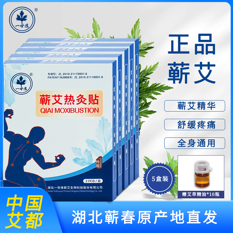 湖北一世缘蕲艾热灸贴 2贴/盒*5盒