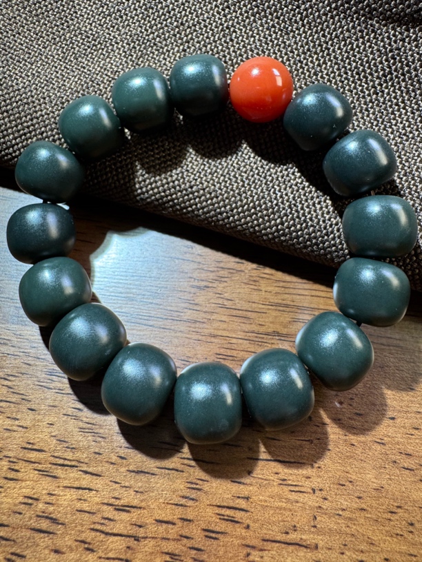 青玉手串素圈单圈