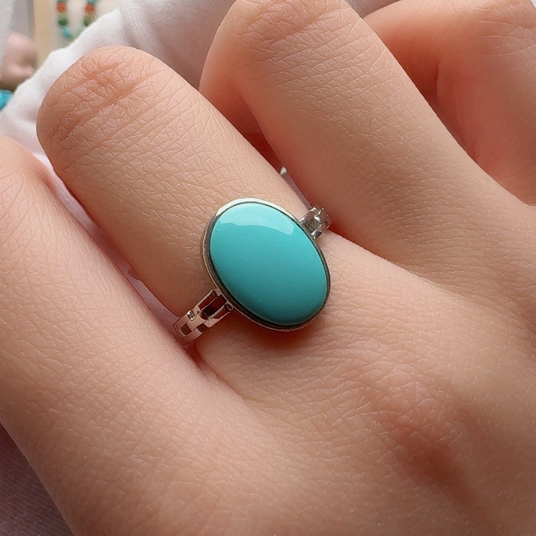 绿松石珠宝奇石银S925镶嵌