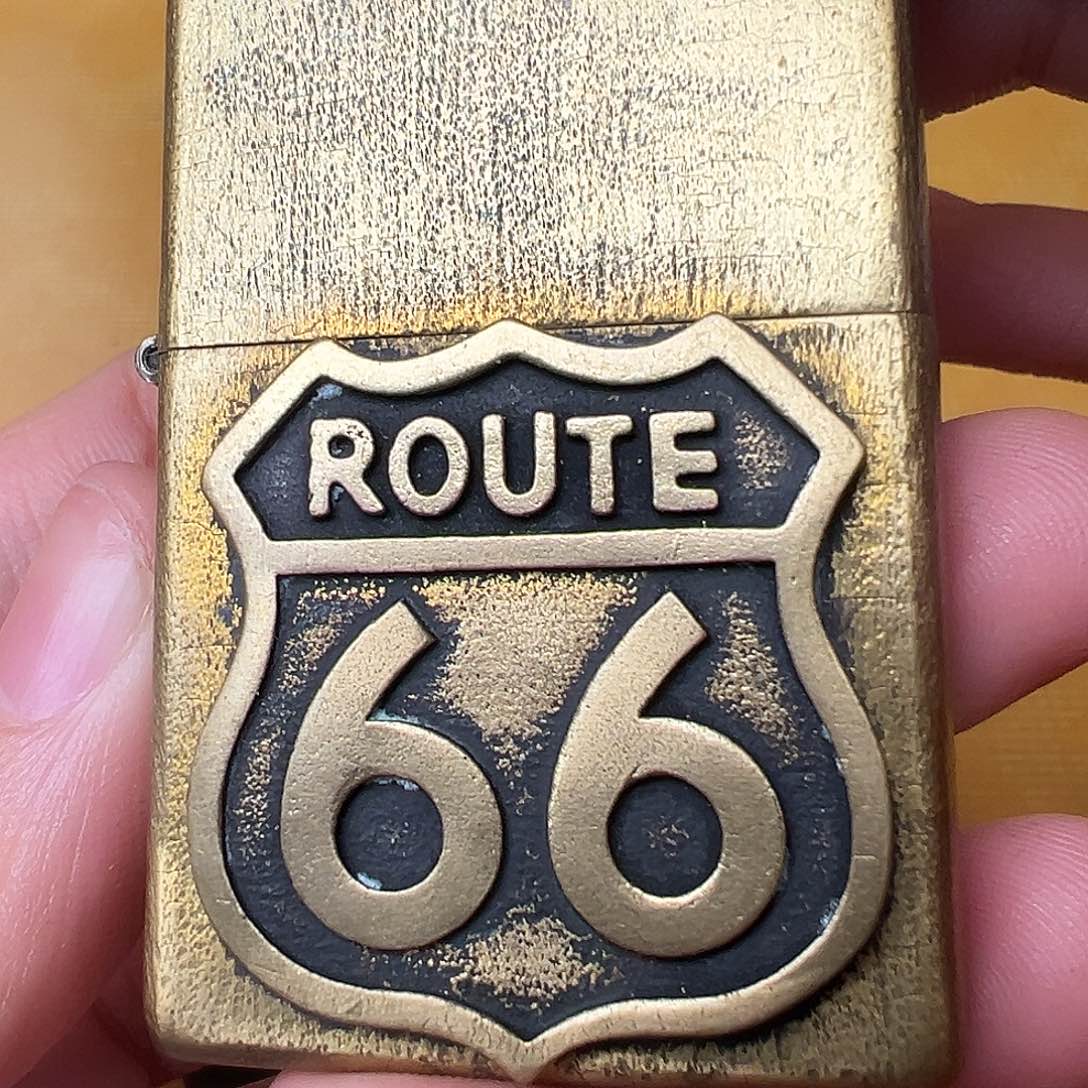 铜205黄铜贴章打火机