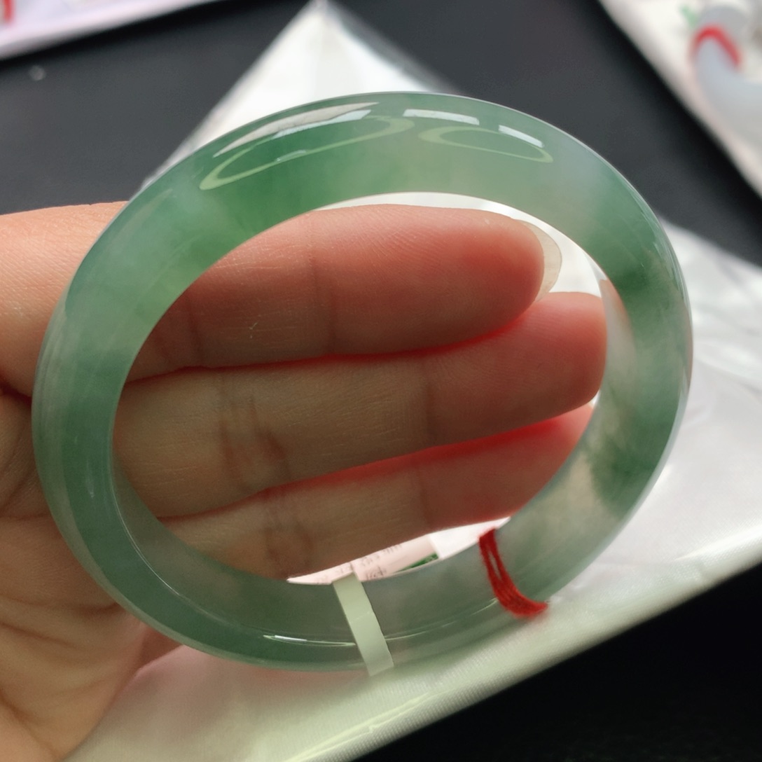 翡翠手镯未镶嵌缅甸53.54