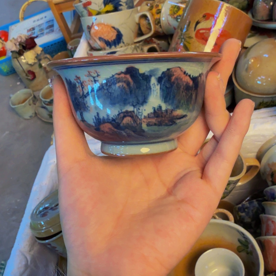 瓷片景德镇陶瓷手工手绘