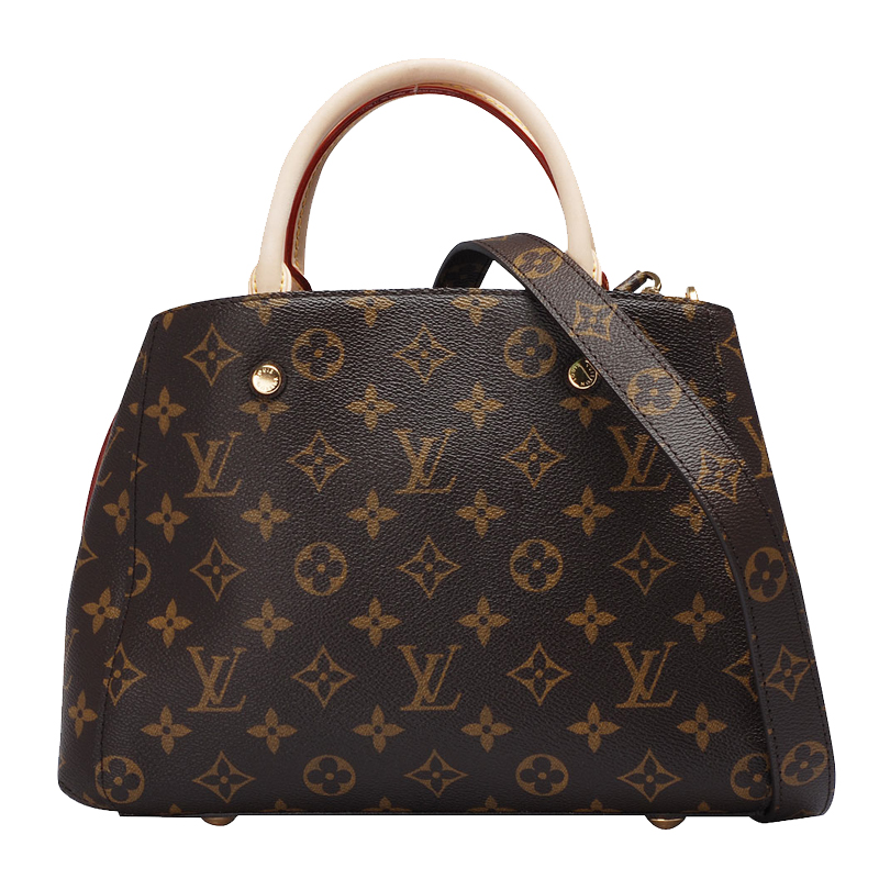 99新 LouisVuitton/路易威登 LV  蒙田中号 老花单肩包