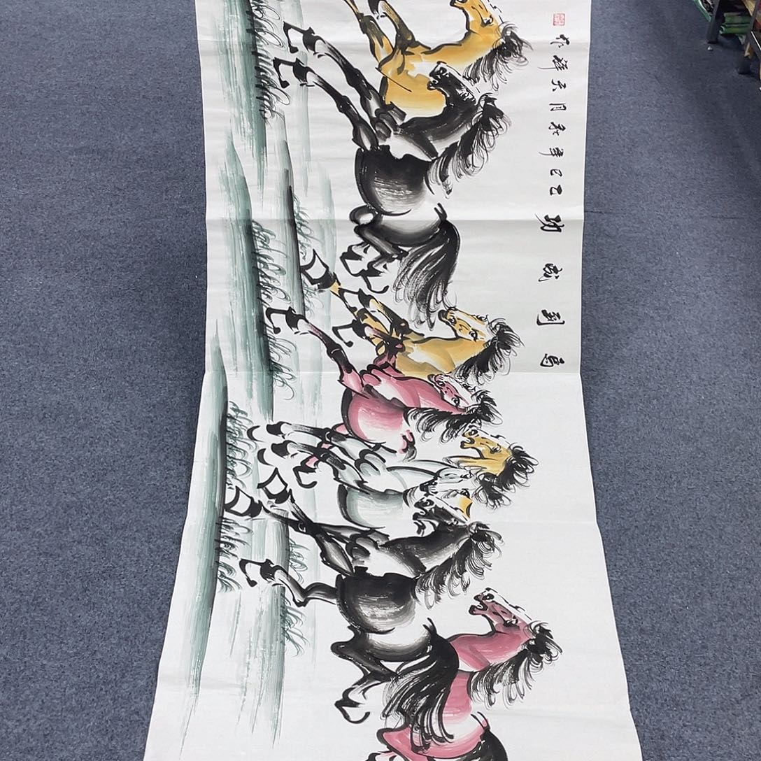 国画国画作品小姐姐放漏…