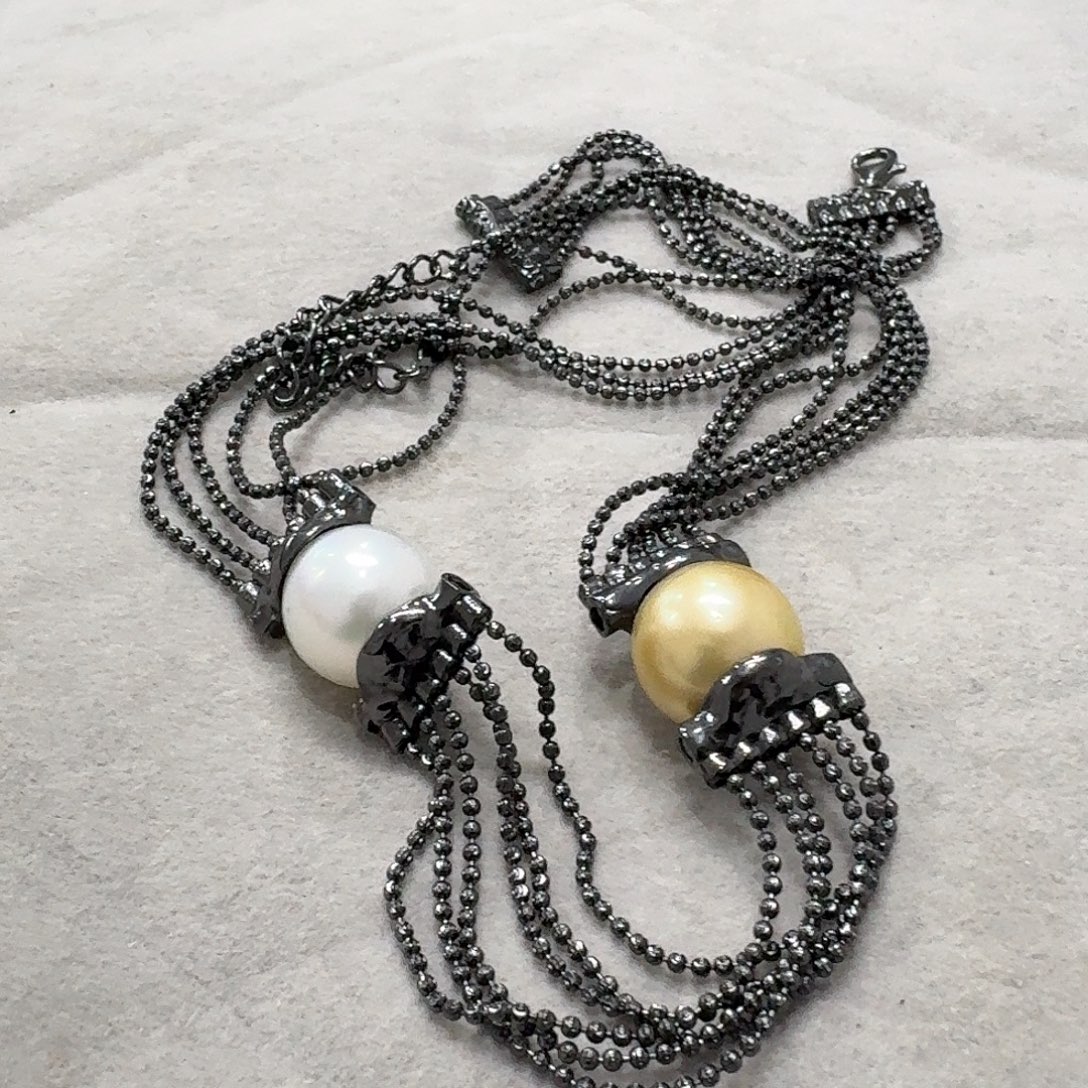 *****银S925镶嵌海水珍珠颈饰