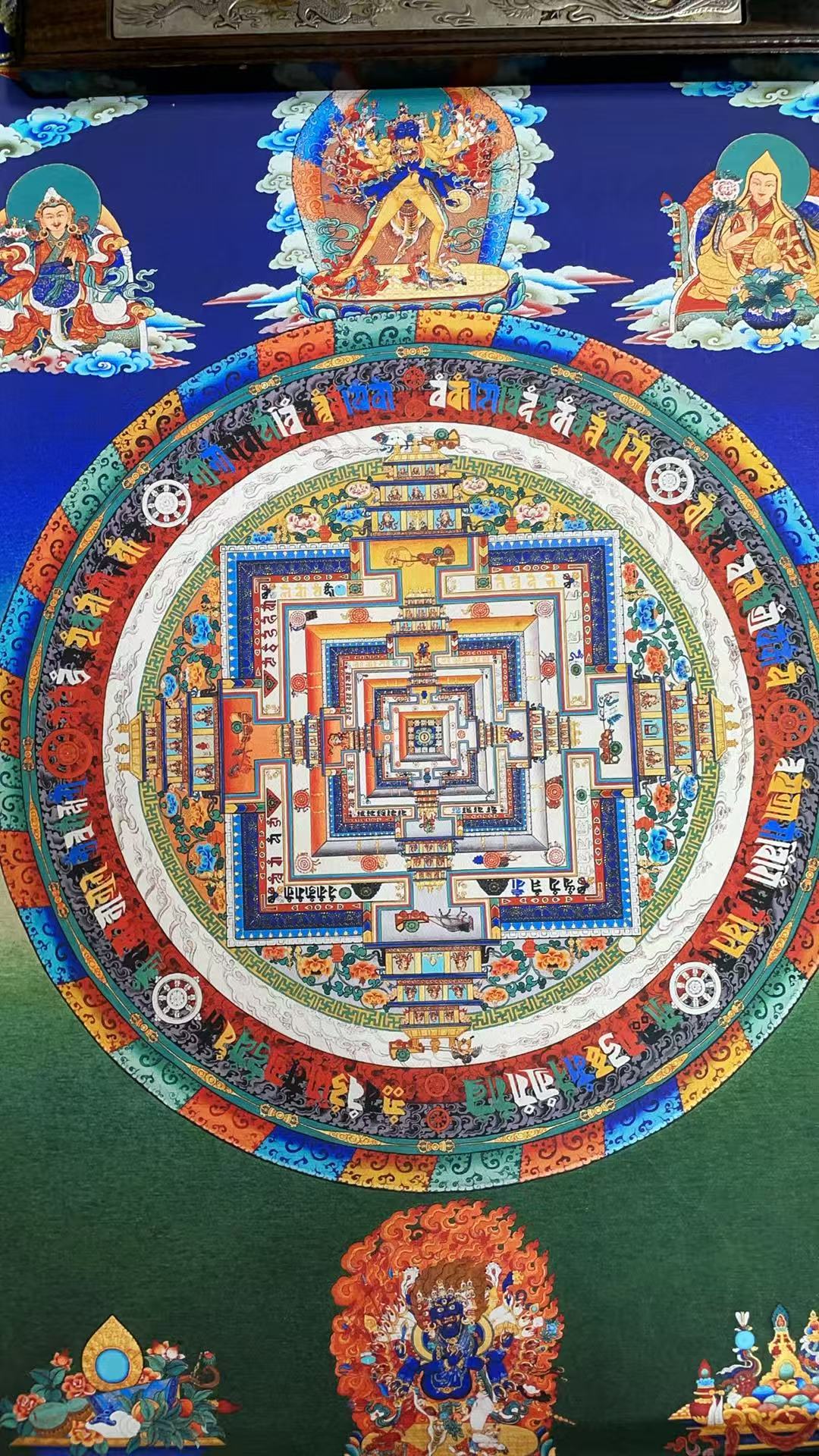 直播精选唐卡时轮坛城 编号0056