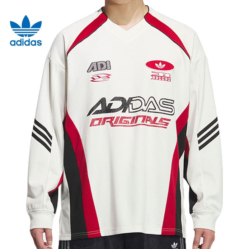 adidas阿迪达斯【环】三叶草男子运动休闲长袖T恤KF5156