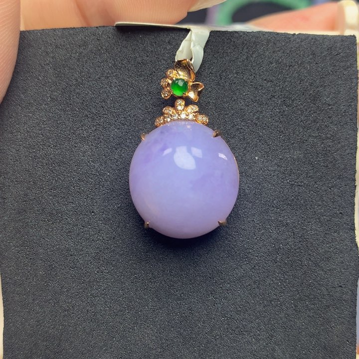 翡翠手链18K金镶嵌翡翠