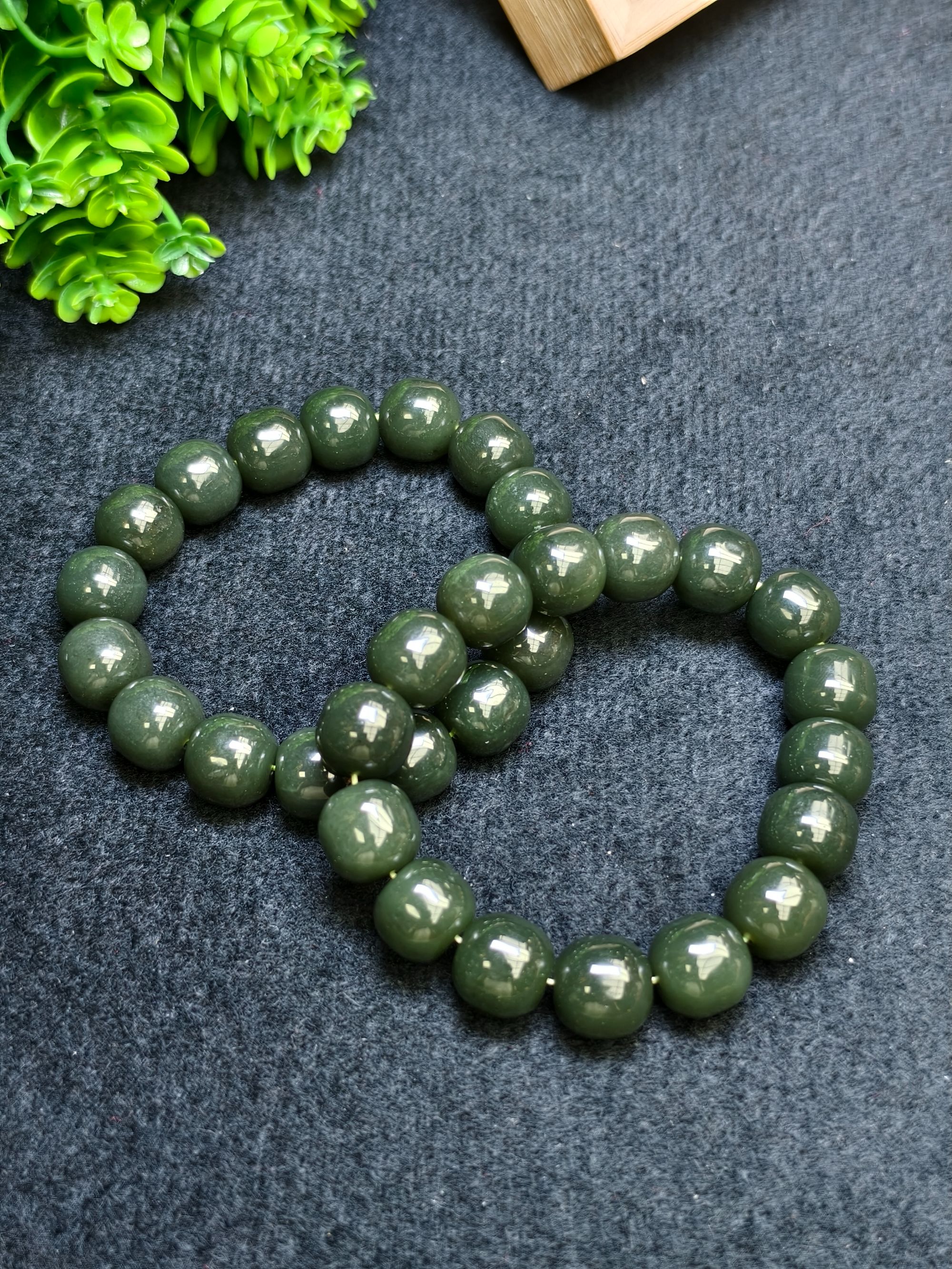 面面来财珠宝H4585玄武帝王青和田玉手串-多样性发货只发一条