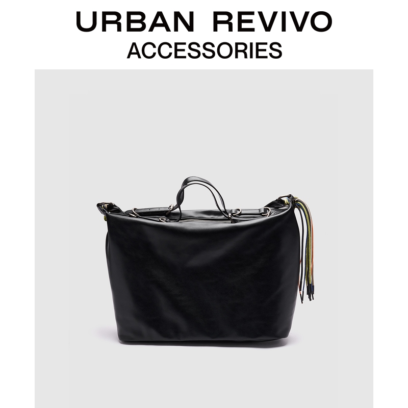 URBAN REVIVO2025秋季新款男大容量通勤手提斜挎包UAMB50133