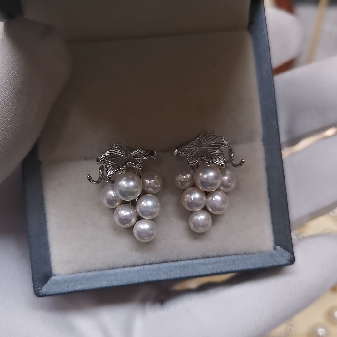 小***伙合金耳饰淡水珍珠