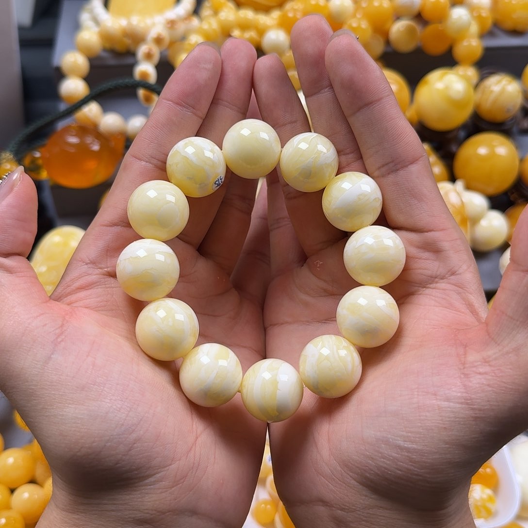 琥珀珠宝奇石未镶嵌同料20mm